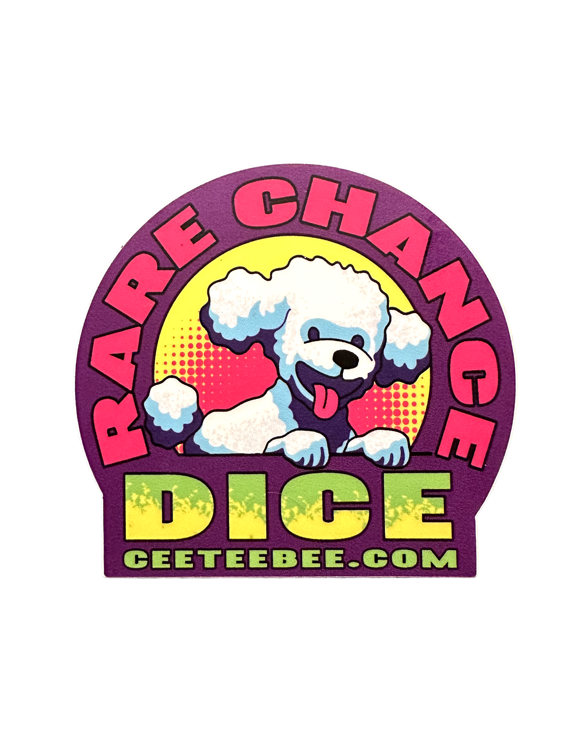 CTB GAMES RARE CHANCE DICE PUPPER STICKER