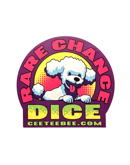 CTB GAMES RARE CHANCE DICE PUPPER STICKER