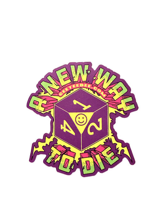 CTB GAMES A NEW WAY TO DIE RARE CHANCE DICE SMASH STICKER